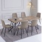 ΣΕΤ ΤΡΑΠΕΖΑΡΙΑΣ 7ΤΜΧ VIGOR HM21355 ΤΡΑΠΕΖΙ 180x90εκ ΜΕ 6 ΚΑΡΕΚΛΕΣ