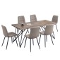 ΣΕΤ ΤΡΑΠΕΖΑΡΙΑΣ 7ΤΜΧ VIGOR HM21355 ΤΡΑΠΕΖΙ 180x90εκ ΜΕ 6 ΚΑΡΕΚΛΕΣ