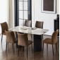 ΣΕΤ ΤΡΑΠΕΖΑΡΙΑΣ 7ΤΜΧ MINAO HM21362 ΚΕΡΑΜΙΚΟ TOP/MDF ΠΟΔΙΑ--PU ΚΑΦΕ/ΜΕΤΑΛ.ΠΟΔΙΑ
