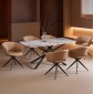 ΣΕΤ ΤΡΑΠΕΖΑΡΙΑΣ 7ΤΜΧ HANAE HM21365 ΚΕΡΑΜΙΚΟ TOP/ΜΕΤΑΛ. ΠΟΔΙΑ--PU ΜΟΚΑ/ΜΕΤΑΛ.ΠΟΔΙΑ