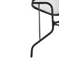 ΣΕΤ ΤΡΑΠΕΖΑΡΙΑΣ 5ΤΜΧ ADAM HM10859.03 ΚΑΡΕΚΛΕΣ ΜΕΤΑΛΛΙΚΕΣ & ΤΡΑΠΕΖΙ 120x70εκ ΜΑΥΡΟ