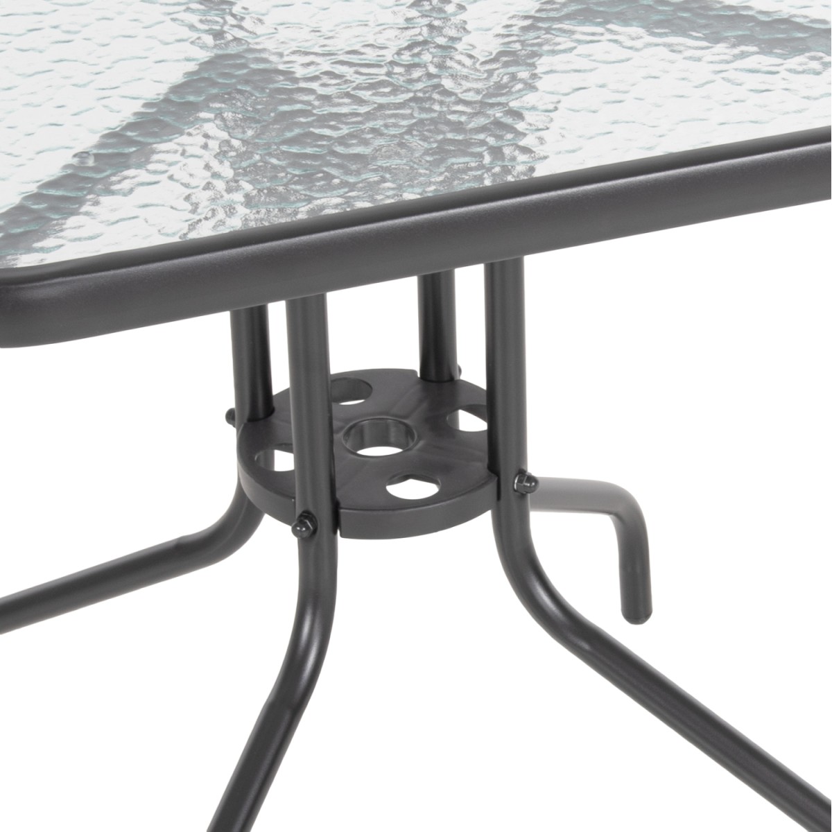 ΣΕΤ ΤΡΑΠΕΖΑΡΙΑΣ 3ΤΜΧ FIGO HM10730.01-- 2 ΚΑΡΕΚΛΕΣ & ΤΕΤΡΑΓΩΝΟ ΤΡΑΠΕΖΙ 60x60εκ ΓΚΡΙ