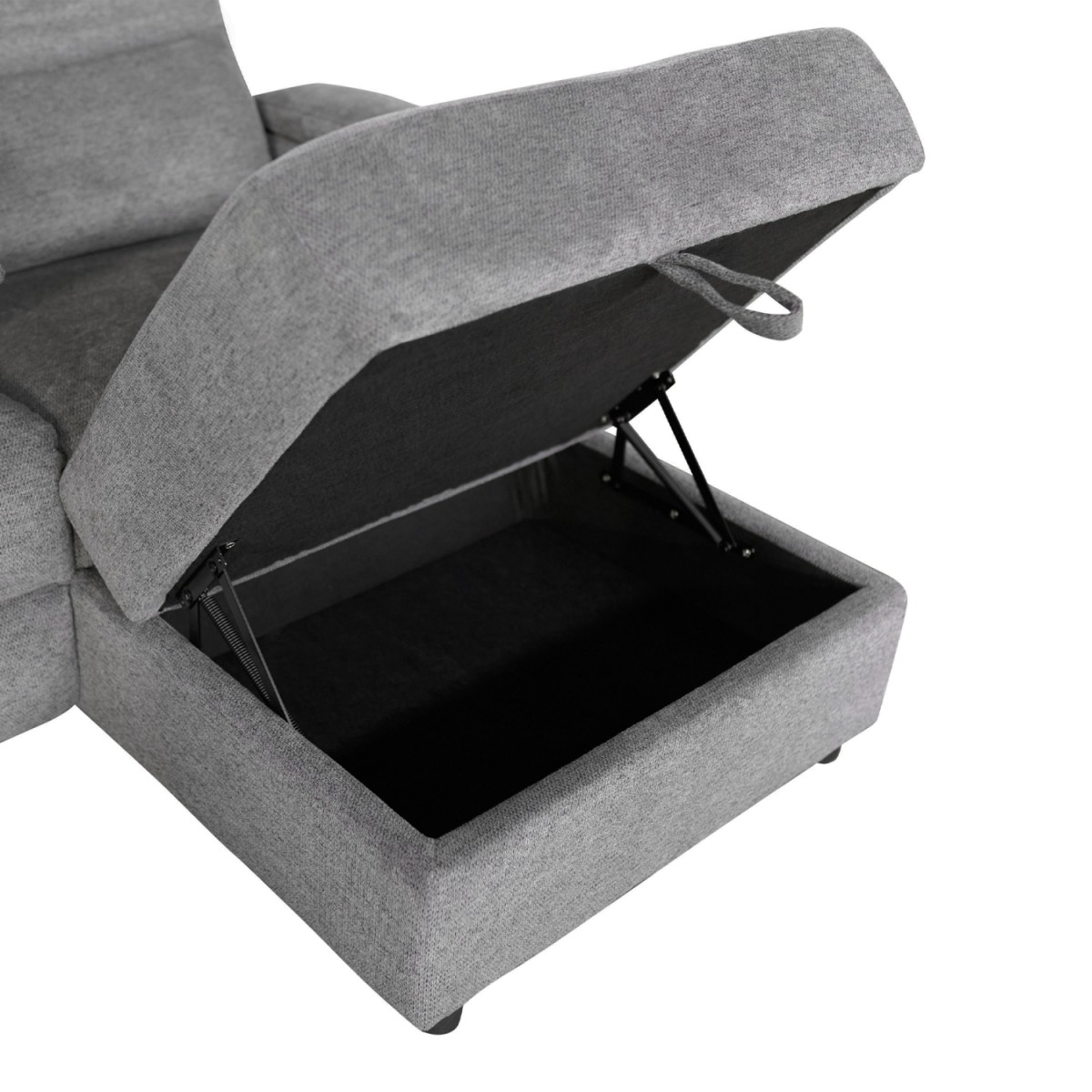 ΣΕΤ ΚΑΝΑΠΕΣ-ΠΟΛΥΘΡΟΝΑ RELAX SYNTHIA HM10736.03 ΓΚΡΙ ΥΦΑΣΜΑ-ΗΛ.ΑΝΑΚΛΙΣΗ [R]