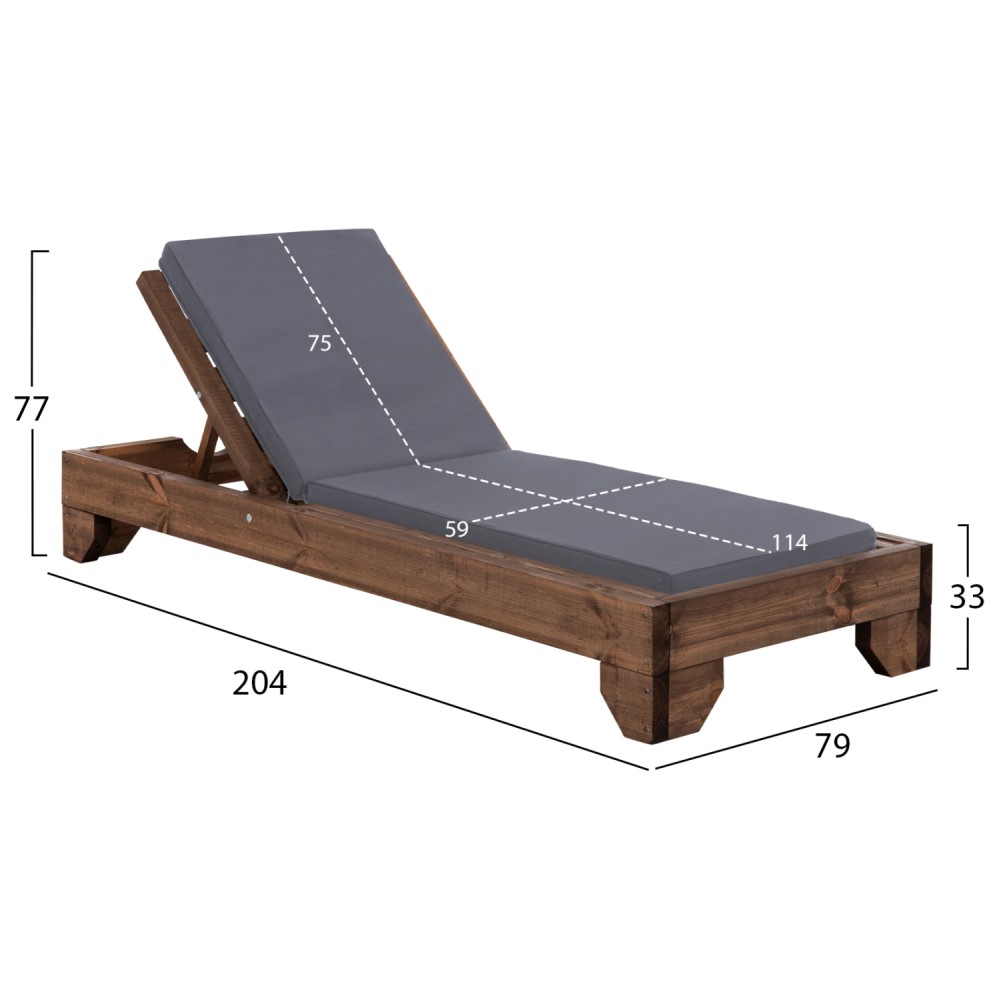 ΞΑΠΛΩΣΤΡΑ ΚΟΡΙΝΟΣ HM10771.30T ΞΥΛΟ ΠΕΥΚΟΥ ΚΑΡΥΔΙ--ΜΑΞΙΛΑΡΙ ΓΚΡΙ 79x204x77Υεκ
