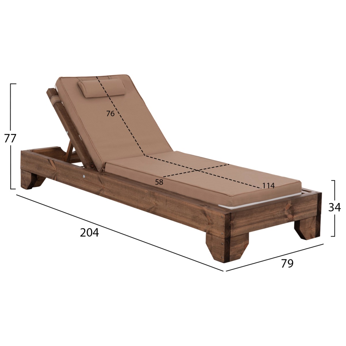 ΞΑΠΛΩΣΤΡΑ ΚΟΡΙΝΟΣ HM10772.04T ΞΥΛΟ ΠΕΥΚΟΥ ΚΑΡΥΔΙ--ΜΑΞΙΛΑΡΙ ΜΟΚΑ 79x204x77Υεκ