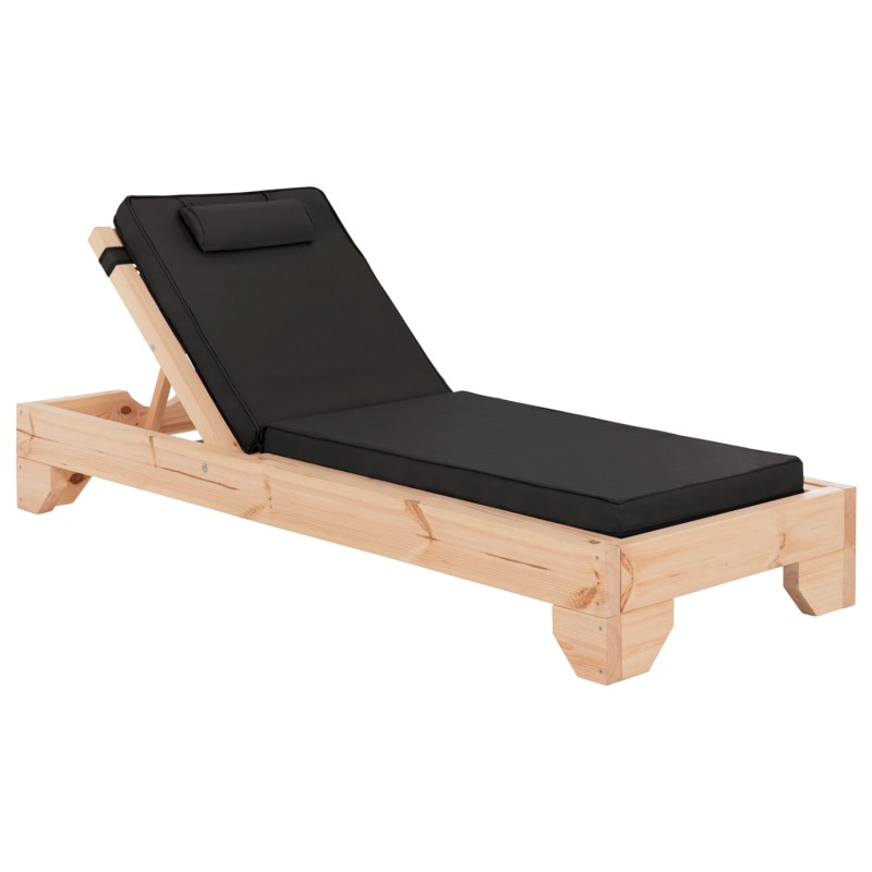 ΞΑΠΛΩΣΤΡΑ ΜΕ ΜΑΞΙΛΑΡΙ ΚΟΡΙΝΟΣ HM10790.05T ΞΥΛΟ ΠΕΥΚΟΥ--TEXTILENE ΣΕ ΜΑΥΡΟ 79x204x77Υεκ