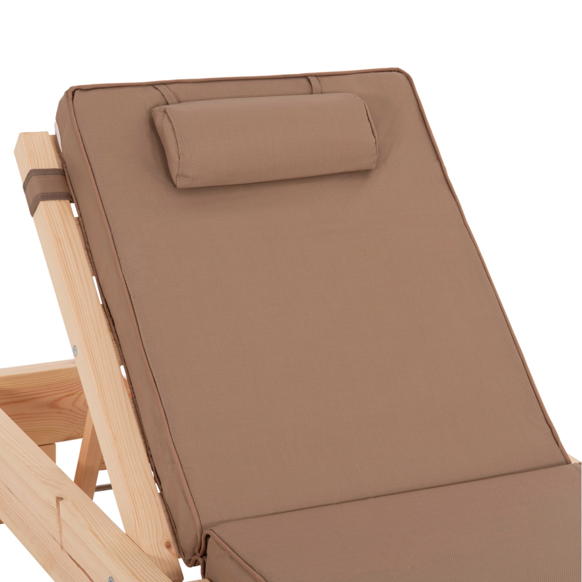 ΞΑΠΛΩΣΤΡΑ ΜΕ ΜΑΞΙΛΑΡΙ ΚΟΡΙΝΟΣ HM10791.04T ΞΥΛΟ ΠΕΥΚΟΥ--TEXTILENE ΣΕ ΜΟΚΑ 79x204x77Υ