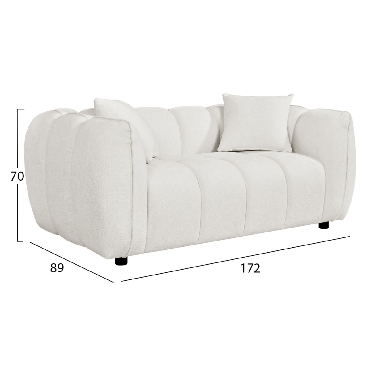ΣΕΤ ΣΑΛΟΝΙ 3ΘΕΣΙΟΣ & 2ΘΕΣΙΟΣ LYKKE HM10812.02 ΕΚΡΟΥ ΥΦΑΣΜΑ