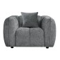 ΣΕΤ ΚΑΝΑΠΕΣ ΓΩΝΙΑ (ΑΡΙΣΤΕΡΗ)-ΠΟΛΥΘΡΟΝΑ LOUNGE LYKKE HM10820.01L ΓΚΡΙ ΥΦΑΣΜΑ
