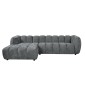 ΣΕΤ ΚΑΝΑΠΕΣ ΓΩΝΙΑ (ΑΡΙΣΤΕΡΗ)-ΠΟΛΥΘΡΟΝΑ LOUNGE LYKKE HM10820.01L ΓΚΡΙ ΥΦΑΣΜΑ