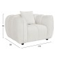 ΣΕΤ ΚΑΝΑΠΕΣ ΓΩΝΙΑ (ΑΡΙΣΤΕΡΗ)-ΠΟΛΥΘΡΟΝΑ LOUNGE LYKKE HM10820.02L ΕΚΡΟΥ ΥΦΑΣΜΑ