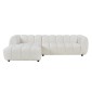 ΣΕΤ ΚΑΝΑΠΕΣ ΓΩΝΙΑ (ΑΡΙΣΤΕΡΗ)-ΠΟΛΥΘΡΟΝΑ LOUNGE LYKKE HM10820.02L ΕΚΡΟΥ ΥΦΑΣΜΑ