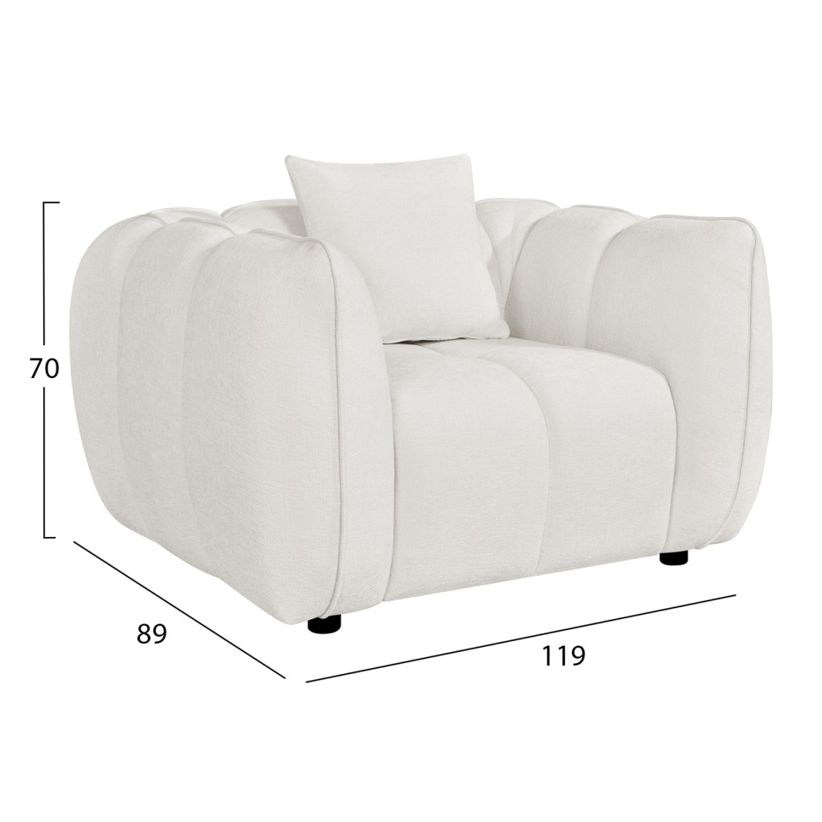 ΣΕΤ ΚΑΝΑΠΕΣ ΓΩΝΙΑ (ΔΕΞΙΑ)-ΠΟΛΥΘΡΟΝΑ LOUNGE LYKKE HM10820.02R ΕΚΡΟΥ ΥΦΑΣΜΑ