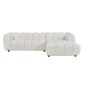 ΣΕΤ ΚΑΝΑΠΕΣ ΓΩΝΙΑ (ΔΕΞΙΑ)-ΠΟΛΥΘΡΟΝΑ LOUNGE LYKKE HM10820.02R ΕΚΡΟΥ ΥΦΑΣΜΑ