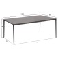 ΣΕΤ ΤΡΑΠΕΖΑΡΙΑΣ 7ΤΜΧ STAD HM10863.01 ΓΚΡΙ ΑΛΟΥΜΙΝΙΟ-SINTERED STONE TOP-OLEFIN