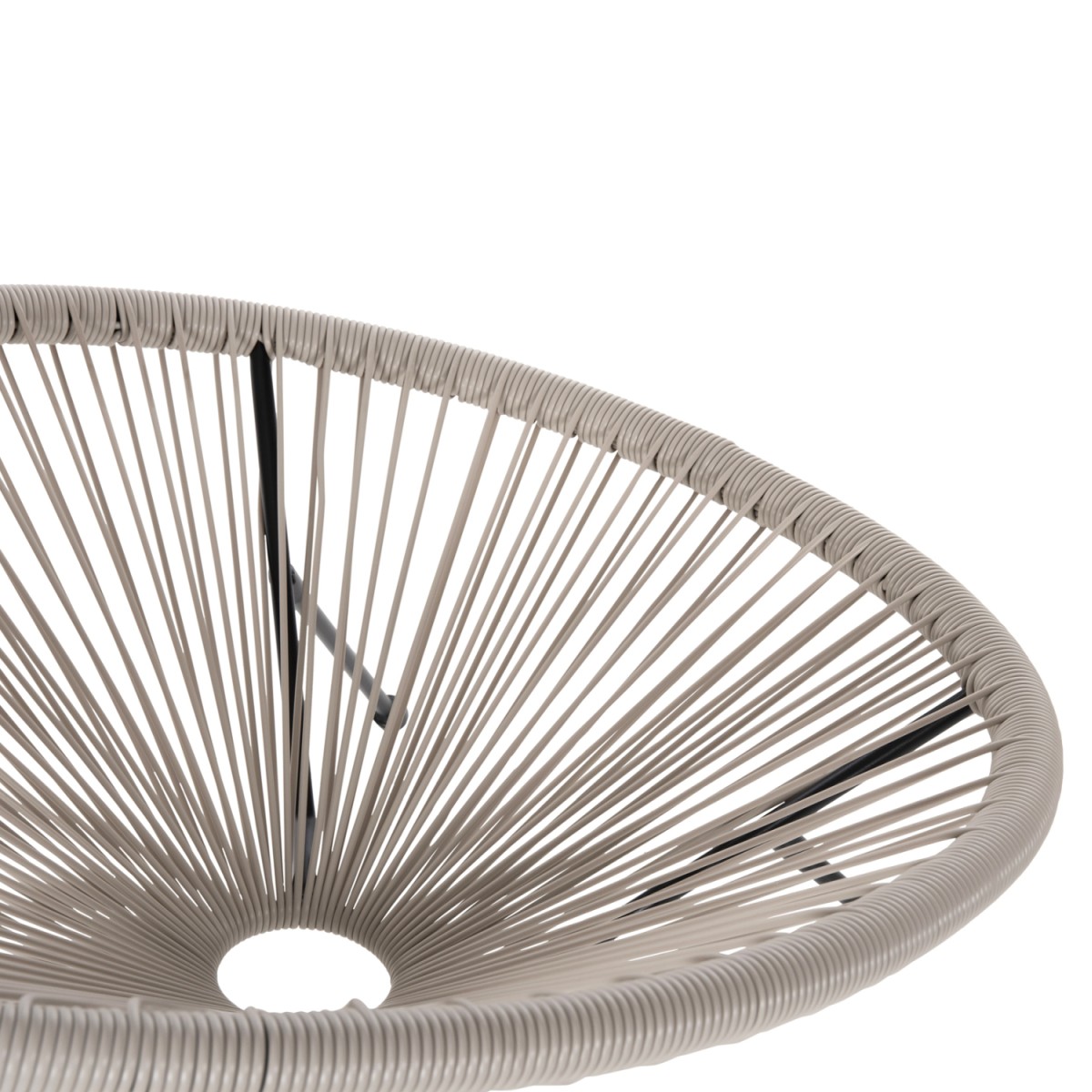 ΣΕΤ ΕΞΩΤΕΡΙΚΟΥ ΧΩΡΟΥ 3ΤΜΧ ACAPULCO HM11861.03 P.E.RATTAN ΕΚΡΟΥ-ΜΕΤΑΛΛΟ ΣΕ ΜΑΥΡΟ