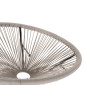 ΣΕΤ ΕΞΩΤΕΡΙΚΟΥ ΧΩΡΟΥ 3ΤΜΧ ACAPULCO HM11861.03 P.E.RATTAN ΕΚΡΟΥ-ΜΕΤΑΛΛΟ ΣΕ ΜΑΥΡΟ