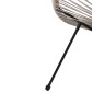 ΣΕΤ ΕΞΩΤΕΡΙΚΟΥ ΧΩΡΟΥ 3ΤΜΧ ACAPULCO HM11861.03 P.E.RATTAN ΕΚΡΟΥ-ΜΕΤΑΛΛΟ ΣΕ ΜΑΥΡΟ