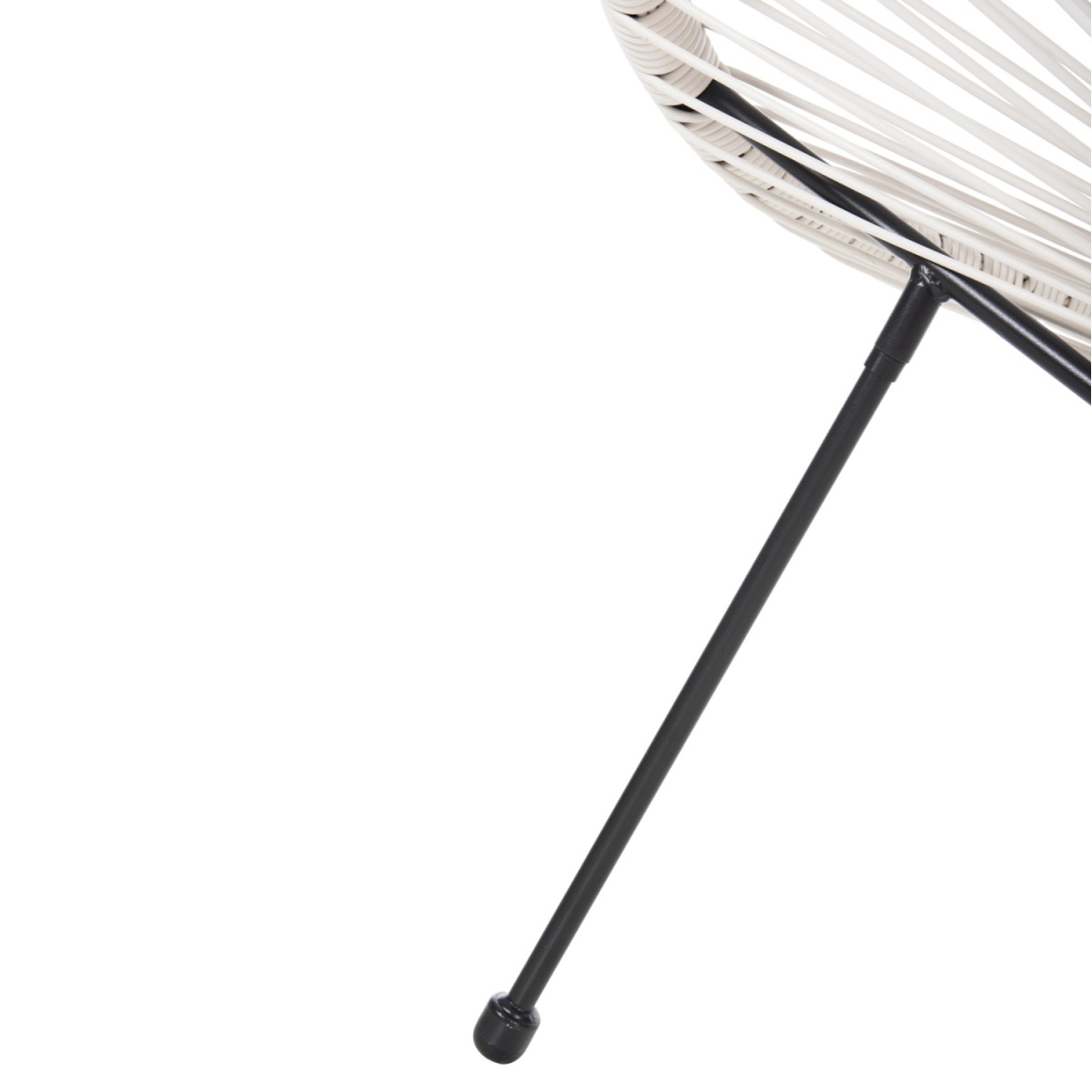 ΣΕΤ ΕΞΩΤΕΡΙΚΟΥ ΧΩΡΟΥ 3ΤΜΧ ACAPULCO HM11861.12 P.E.RATTAN ΛΕΥΚΟ-ΜΕΤΑΛΛΟ ΣΕ ΜΑΥΡΟ