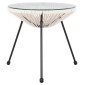 ΣΕΤ ΕΞΩΤΕΡΙΚΟΥ ΧΩΡΟΥ 3ΤΜΧ ACAPULCO HM11861.12 P.E.RATTAN ΛΕΥΚΟ-ΜΕΤΑΛΛΟ ΣΕ ΜΑΥΡΟ