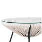 ΣΕΤ ΕΞΩΤΕΡΙΚΟΥ ΧΩΡΟΥ 3ΤΜΧ ACAPULCO HM11861.12 P.E.RATTAN ΛΕΥΚΟ-ΜΕΤΑΛΛΟ ΣΕ ΜΑΥΡΟ