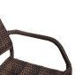 ΣΕΤ ΤΡΑΠΕΖΑΡΙΑΣ 5ΤΜΧ ΕΞ.ΧΩΡΟΥ ADAM HM10873.01 ΜΕΤΑΛΛΟ & WICKER ΣΕ ΚΑΦΕ