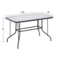ΣΕΤ ΤΡΑΠΕΖΑΡΙΑΣ 5ΤΜΧ ADAM HM10859.01 ΚΑΡΕΚΛΕΣ ΜΕΤΑΛΛΙΚΕΣ & ΤΡΑΠΕΖΙ 120x70εκ ΓΚΡΙ