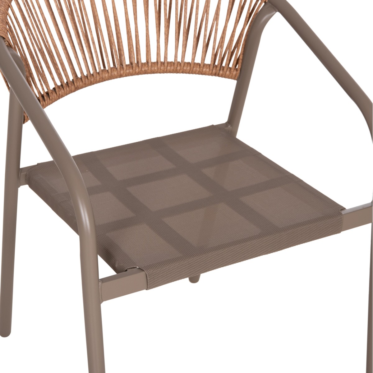 ΣΕΤ ΤΡΑΠΕΖΑΡΙΑΣ 5ΤΜΧ ADAM HM10727.04 ΚΑΡΕΚΛΕΣ ΜΕΤΑΛΛΙΚΕΣ & ΤΡΑΠΕΖΙ 110x60εκ ΣΑΜΠΑΝΙ