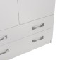 ΝΤΟΥΛΑΠΑ 3ΦΥΛΛΗ ΜΕ ΠΑΤΑΡΙ CARLY HM10891.05 ΜΕΛΑΜΙΝΗ ΣΕ ΛΕΥΚΟ 150X55Χ240Υεκ.