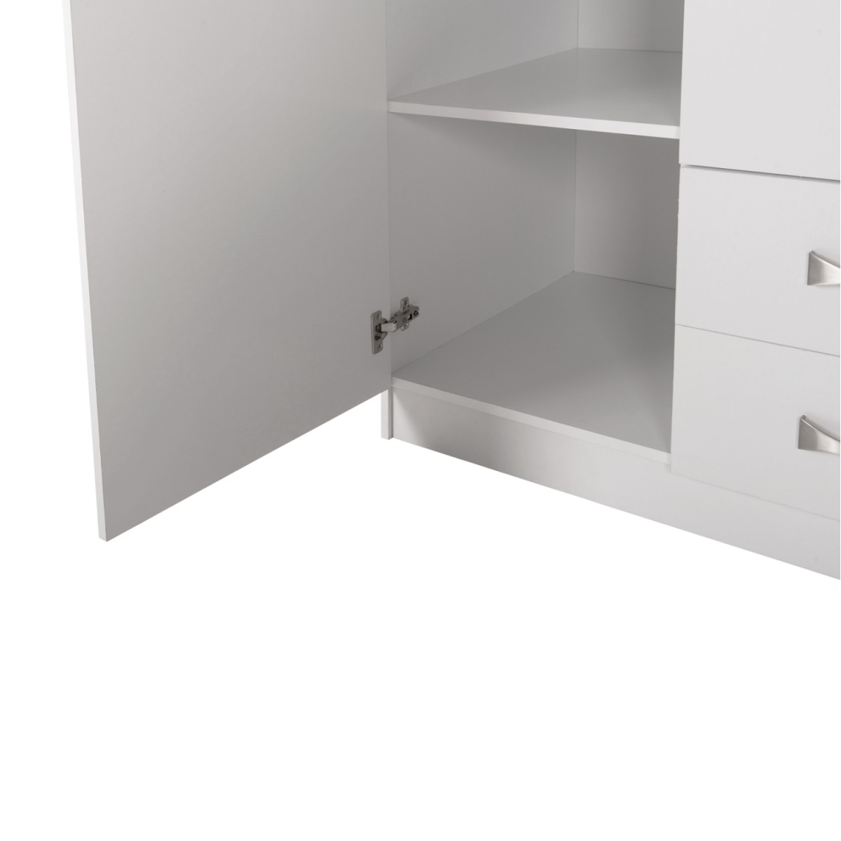 ΝΤΟΥΛΑΠΑ 3ΦΥΛΛΗ ΜΕ ΠΑΤΑΡΙ CARLY HM10891.05 ΜΕΛΑΜΙΝΗ ΣΕ ΛΕΥΚΟ 150X55Χ240Υεκ.
