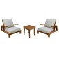 LOUNGE ΣΕΤ MIREX HM10893 ΤΡΑΠΕΖΑΚΙ & 2 ΠΟΛΥΘΡΟΝΕΣ--ΞΥΛΟ ΑΚΑΚΙΑΣ--ΕΚΡΟΥ ΜΑΞΙΛΑΡΙΑ