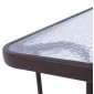 ΣΕΤ ΤΡΑΠΕΖΑΡΙΑΣ 5ΤΜΧ ADAM HM10897.02 ΤΡΑΠΕΖΙ 110x60εκ & 4 ΠΟΛΥΘΡΟΝΕΣ--ΚΑΦΕ