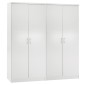 ΣΕΤ 2 ΝΤΟΥΛΑΠΕΣ 2ΦΥΛΛΕΣ JENNA HM11350.05 ΜΕΛΑΜΙΝΗ ΣΕ ΛΕΥΚΟ 160x43x181Υεκ