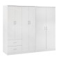 ΝΤΟΥΛΑΠΑ 6ΦΥΛΛΗ BLAKELY HM21235.05 ΜΕΛΑΜΙΝΗ ΧΡΩΜΑ ΛΕΥΚΟ 201x43x181Υεκ
