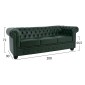 ΣΕΤ ΣΑΛΟΝΙ 3ΤΜΧ MOBAR HM10912.08 PU ΔΕΡΜΑ Τ.CHESTERFIELD ΚΥΠΑΡΙΣΣΙ