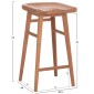 ΣΕΤ ΤΡΑΠΕΖΙ ΜΕ 2 ΣΚΑΜΠΟ ΜΠΑΡ BOLMAR HM10917 ΞΥΛΟ TEAK ΣΕ ΦΥΣΙΚΟ ΧΡΩΜΑ