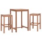ΣΕΤ ΤΡΑΠΕΖΙ ΜΕ 2 ΣΚΑΜΠΟ ΜΠΑΡ PRESSCOT HM10918 ΞΥΛΟ TEAK ΣΕ ΦΥΣΙΚΟ ΧΡΩΜΑ