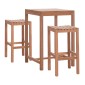 ΣΕΤ ΤΡΑΠΕΖΙ ΜΕ 2 ΣΚΑΜΠΟ ΜΠΑΡ PRESSCOT HM10918 ΞΥΛΟ TEAK ΣΕ ΦΥΣΙΚΟ ΧΡΩΜΑ