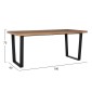 ΣΕΤ ΤΡΑΠΕΖΑΡΙΑΣ 7ΤΜΧ ASTORIA HM10933.02 MDF TOP--ΥΦΑΣΜΑ ΜΠΕΖ/ΚΑΦΕ & ΜΕΤΑΛΛΟ ΜΑΥΡΟ