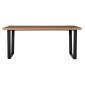 ΣΕΤ ΤΡΑΠΕΖΑΡΙΑΣ 7ΤΜΧ MANIDO HM10949.03 MDF TOP--ΥΦΑΣΜΑ TAUPE & ΜΕΤΑΛΛΟ ΜΑΥΡΟ