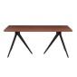 ΣΕΤ ΤΡΑΠΕΖΑΡΙΑΣ 7ΤΜΧ GAFF HM10935.03 MDF TOP ΚΑΡΥΔΙ--ΥΦΑΣΜΑ TAUPE & ΜΕΤΑΛΛΟ ΜΑΥΡΟ