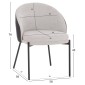 ΣΕΤ ΤΡΑΠΕΖΑΡΙΑΣ 5ΤΜΧ DETTON HM10940.01 ΚΕΡΑΜΙΚΟ TOP--ΥΦΑΣΜΑ ΓΚΡΙ & ΜΕΤΑΛ.ΠΟΔΙΑ ΜΑΥΡΑ