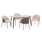 ΣΕΤ ΤΡΑΠΕΖΑΡΙΑΣ 5ΤΜΧ DETTON HM10951.02 ΚΕΡΑΜΙΚΟ TOP--ΥΦΑΣΜΑ ΜΠΕΖ/ΚΑΦΕ & ΜΕΤΑΛ.ΠΟΔΙΑ