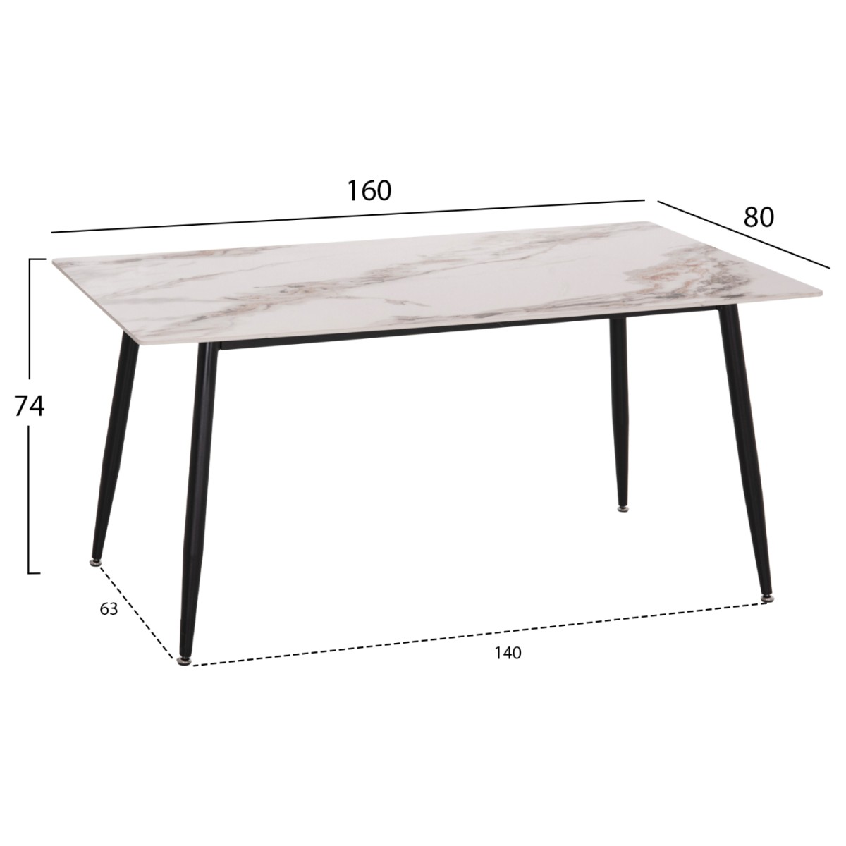 ΣΕΤ ΤΡΑΠΕΖΑΡΙΑΣ 5ΤΜΧ DRENNY HM10952.03 ΚΕΡΑΜΙΚΟ TOP--ΥΦΑΣΜΑ TAUPE & ΜΕΤΑΛ.ΠΟΔΙΑ