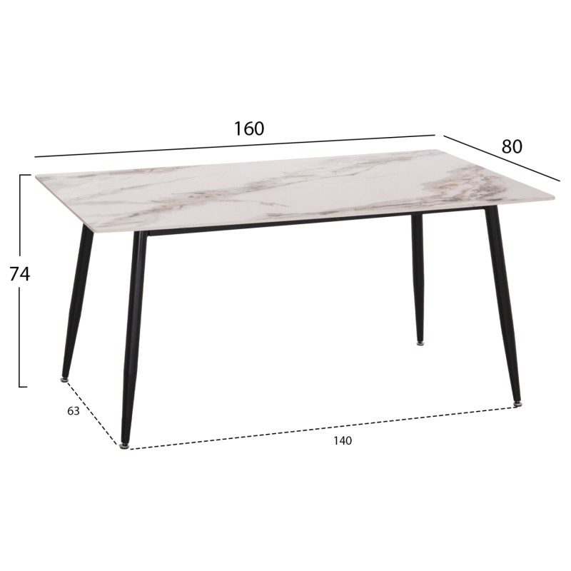 ΣΕΤ ΤΡΑΠΕΖΑΡΙΑΣ 5ΤΜΧ DRENNY HM10952.03 ΚΕΡΑΜΙΚΟ TOP--ΥΦΑΣΜΑ TAUPE & ΜΕΤΑΛ.ΠΟΔΙΑ