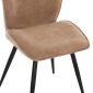 ΣΕΤ ΤΡΑΠΕΖΑΡΙΑΣ 5ΤΜΧ GAFF HM10953.03 ΚΕΡΑΜΙΚΟ TOP--ΥΦΑΣΜΑ TAUPE & ΜΕΤΑΛ.ΠΟΔΙΑ ΜΑΥΡΑ