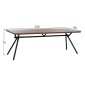 ΣΕΤ ΤΡΑΠΕΖΑΡΙΑΣ 7ΤΜΧ MANDY HM10957.03 MDF TOP--ΥΦΑΣΜΑ TAUPE & ΜΕΤΑΛ.ΠΟΔΙΑ