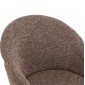 ΣΕΤ ΤΡΑΠΕΖΑΡΙΑΣ 7ΤΜΧ MANDY HM10957.03 MDF TOP--ΥΦΑΣΜΑ TAUPE & ΜΕΤΑΛ.ΠΟΔΙΑ