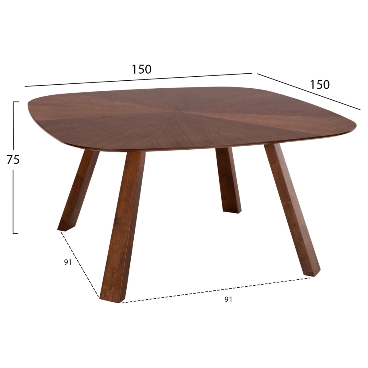 ΣΕΤ ΤΡΑΠΕΖΑΡΙΑΣ ΕΣ.ΧΩΡΟΥ 9ΤΜΧ RINER HM10959.03 MDF ΚΑΡΥΔΙ--ΥΦΑΣΜΑ TAUPE