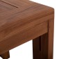 LOUNGE ΣΕΤ KIOTO HM10960 ΤΡΑΠΕΖΑΚΙ & 2 ΠΟΛΥΘΡΟΝΕΣ--ΞΥΛΟ TEAK--ΜΠΕΖ ΜΑΞΙΛΑΡΙΑ